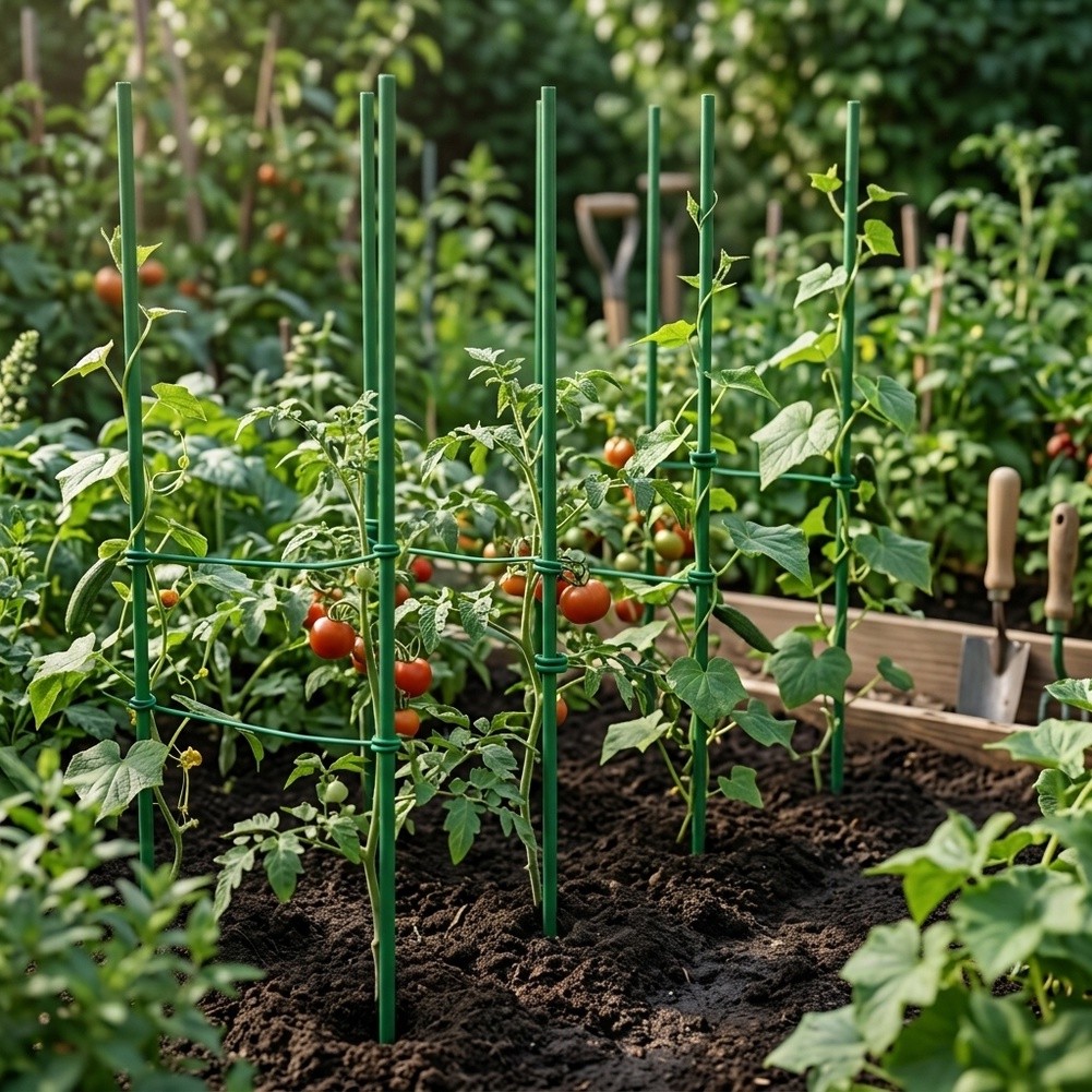 Plant Support Stake - 17인치 조절 가능한 정원 지지대, 고강도