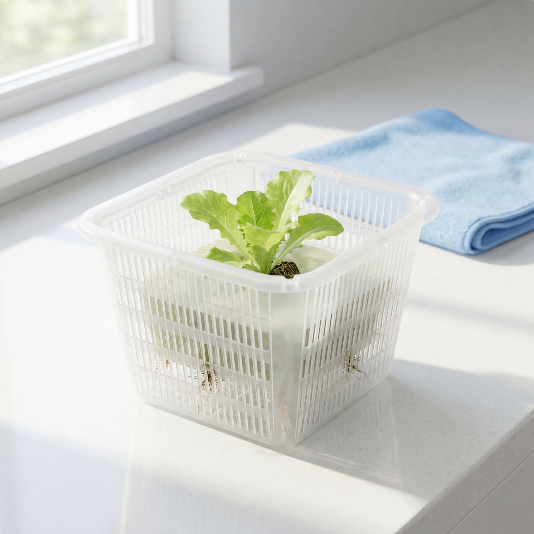 Indoor Plants - 6개입 사각형 망사 재배용 화분, 실내