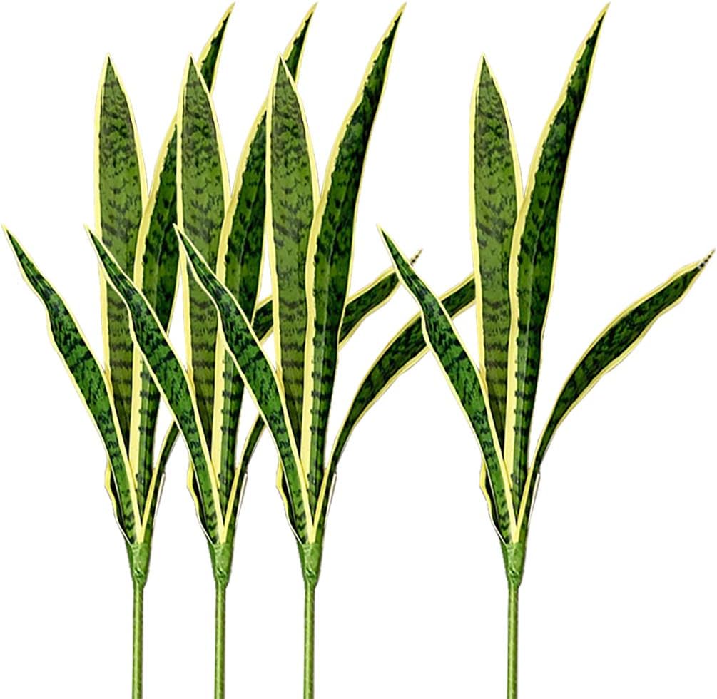 Snake Plant - 4 PCS 가짜 인공 뱀 가짜