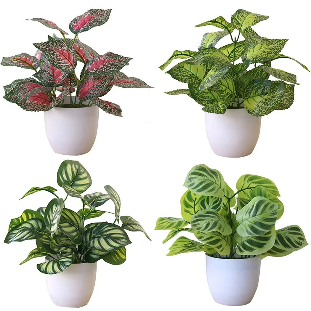 Snake Plant - 1PC 인공 단풍 식물 냄비 분재