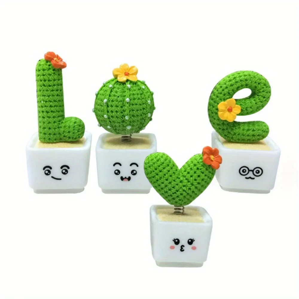 4개 세트 레진 다육식물 미니 그린 플랜트 자동차 사무 - Succulent Set 리뷰 및 가격