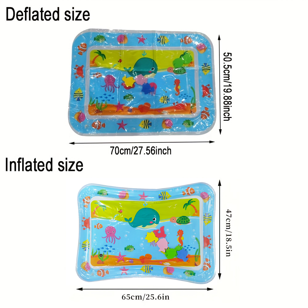 1pc 푸른 고래 풍선 PVC 놀이 물 매트 아기 유아 - Repotting Mat 리뷰 및 가격