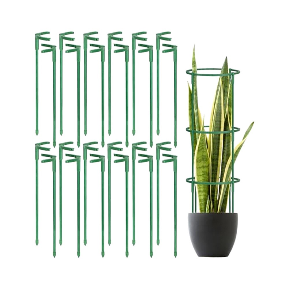 실내외 정원 가꾸기용 녹색 적층식 식물 지지대 24개, - Plant Support Stake 리뷰 및 가격